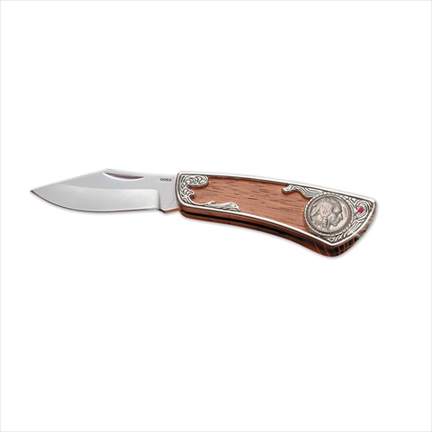 Picture of American Coin Treasures 5662 Buffalo Nickel Pocket Knife with Genuine Ruby