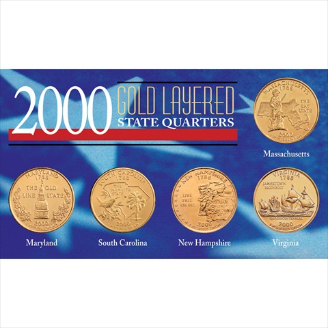 Picture of American Coin Treasures 6705 2000 Gold-Layered State Quarters