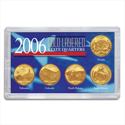 Picture of American Coin Treasures 7255 2006 Gold-Layered State Quarters