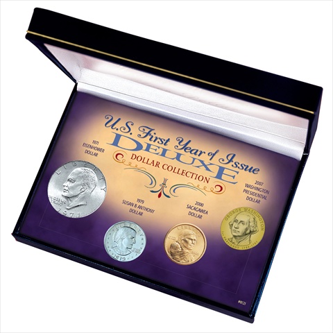 Picture of American Coin Treasures 8121 U.S. First Year of Issue Deluxe Dollar Collection