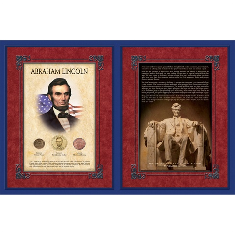 Picture of American Coin Treasures 10237 Famous Speech Series - Abraham Lincoln - Gettysburg Address