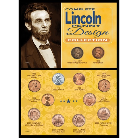 Picture of American Coin Treasures 11085 Complete Lincoln Penny Design Collection