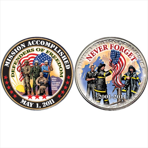 Picture of American Coin Treasures 11128 Mission Accomplished Coin - Defenders of Freedom Coin