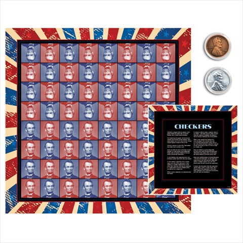 Picture of American Coin Treasures 11594 Lincoln Coin Checkers Set