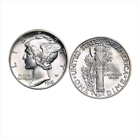 Picture of American Coin Treasures 2251 Silver Mercury Dime Cuff Links