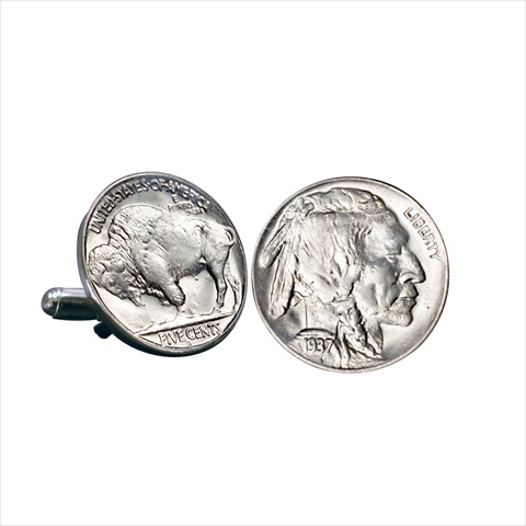 Picture of American Coin Treasures 2252 Buffalo Nickel Cuff Links