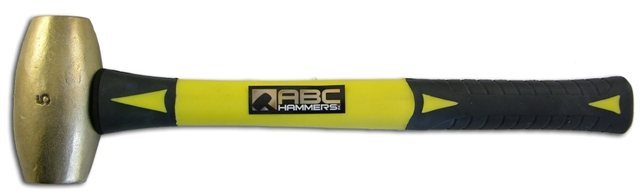 Picture of ABC Hammers ABC5BF 5 Lb. Brass Hammer With 15 In. Fiberglass Handle