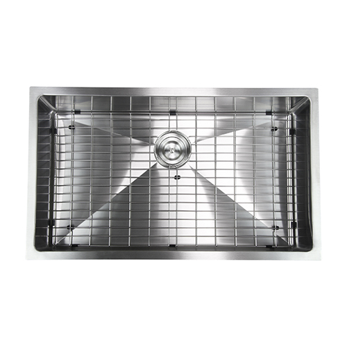 Hand Made R15 Single Bowl 32 x 19-Inch Undermount 304 Stainless Steel Kitchen Sink, 16-Gauge with GRID -  Virtual, VI1522280