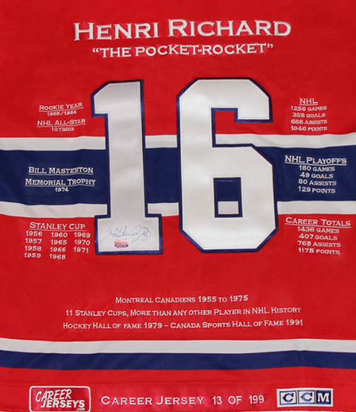Picture of Henri Richard Career Jersey