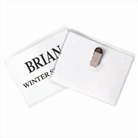 C-Line Products  Clip Style Name Badge Holders  Sealed with Inserts  4 x 3  96 Per Box