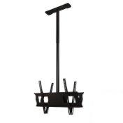 Complete Ceiling Installation Kit With 3 Ft. to 5 Ft.Drop Adjustment For 3 In. Flat Panel Screens - Black