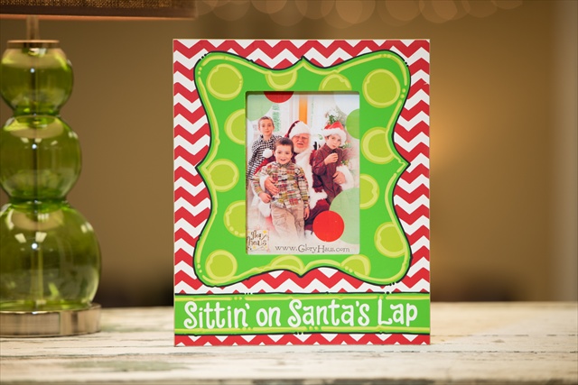 3050113 Sittin On Santa Lap Frame 10x12