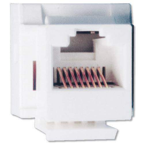 CVJC5Ax-CVGC5AW Cat5e Data Connector- White