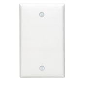 LV80714x-LV80714W Blank Wallplate, 1 Gang, White