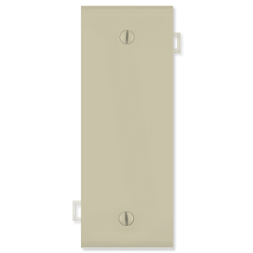 Leviton LVPSC14x-LVPSC14I Blank Sectional Wallplate Center Section- Ivory