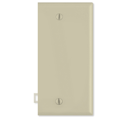 LVPSE14x-LVPSE14I Blank Sectional Wallplate End Section, Ivory