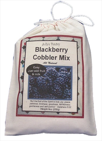 Picture of Julias Pantry JP101 Blackberry Cobbler Mix Cloth Bag 9oz&#44; Pack of 4