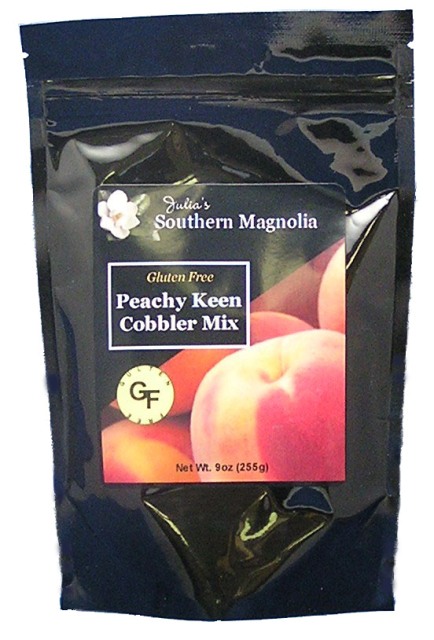 Picture of Julias Southern Magnolia SM105 Gluten Free Peach Cobbler Mix 9oz&#44; Pack of 4