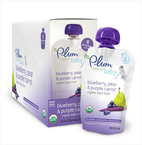 Picture of PLUM ORGANICS BABY FOOD BLBRY PEAR-4.22 OZ -Pack of 6