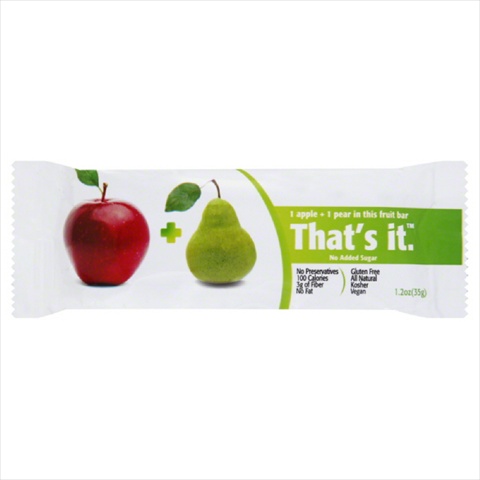 FRUIT BAR APPLE PEAR-1.2 OZ -Pack of 12