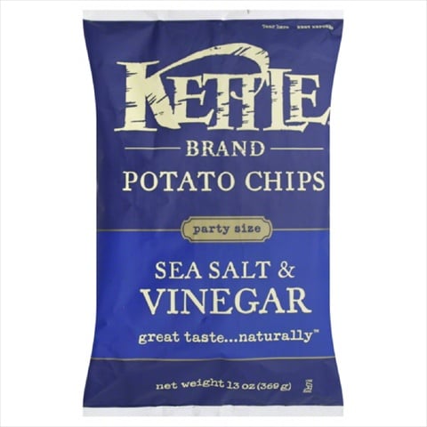 Potato Chips- Sea Salt & Vinegar- Party Size- 13 Oz- Pack Of 10