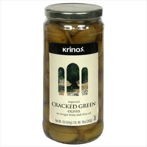 Picture of KRINOS OLIVE CRCKD GRN-16 OZ -Pack of 6
