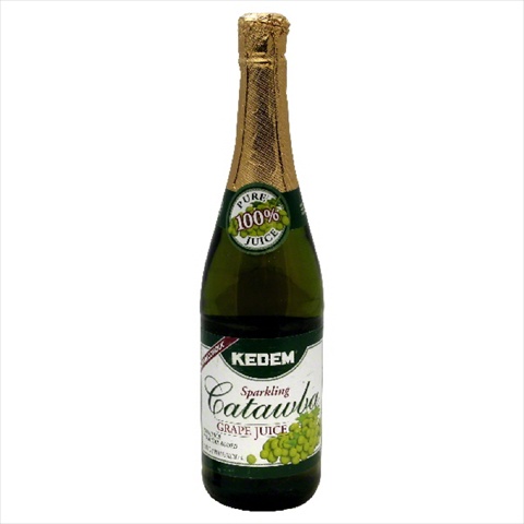 Kedem Sparkling Catawba Juice- 25.4 Fl Oz- Pack Of 12