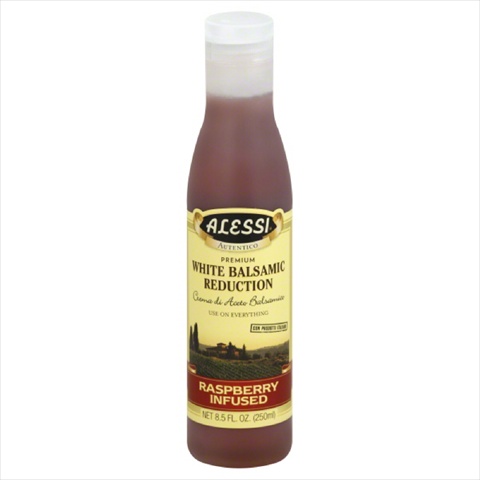 Balsamic Reduction- White- Premium- Raspberry Infused- 8.5 Oz- Pack Of 6