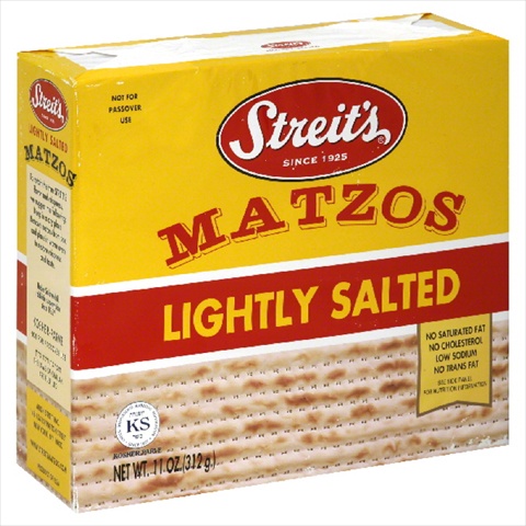 Picture of STREITS MATZO LIGHTLY SALTED-11 OZ -Pack of 12