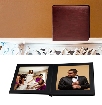 Leather Album Designs CP30151010612B Matted 10 X10 Burgandy Bonded Leather 12 Pg - 24 Side Album
