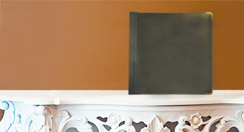 Picture of Leather Album Designs CM60201010445G Matted 10X10 Gray Top Grain Genuine Leather 45 Pg - 90 Side Album