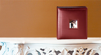 Picture of Leather Album Designs CM58041010645B Matted 10X10 Burgandy Bonded Leather 45 Pg - 90 Side Album