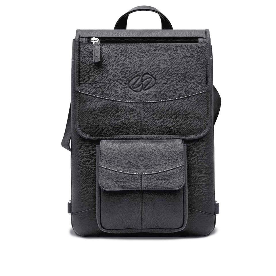 13 in. Premium Leather MacBook Flight Jacket - Black