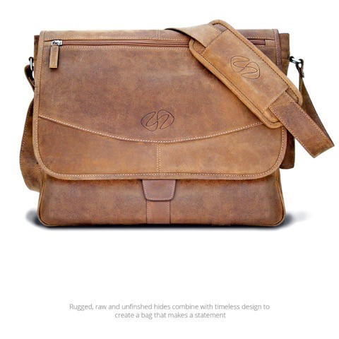 Picture of MacCase LMB-VN Premium Leather Large Shoulder Bag - Vintage