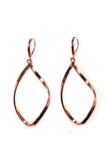 Picture of Alexa Starr J2708-EP-C Twisted Diamond-shaped Earrings