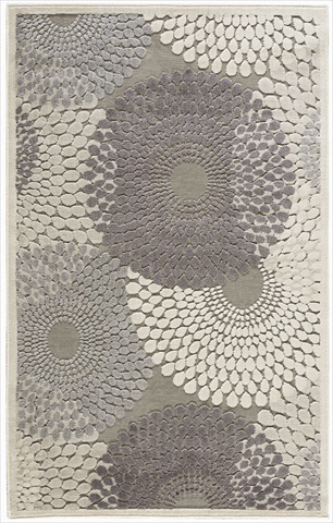 Picture of Nourison 11804 Graphic Illusions Area Rug Collection Grey 3 ft 6 in. x 5 ft 6 in. Rectangle