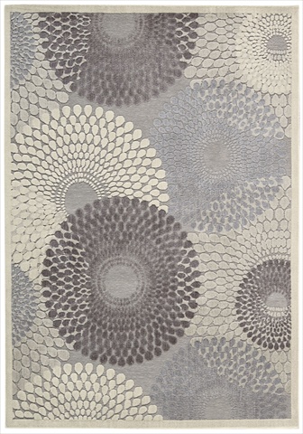 Picture of Nourison 11806 Graphic Illusions Area Rug Collection Grey 7 ft 9 in. x 10 ft 10 in. Rectangle