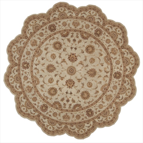 58371 Heritage Hall Area Rug Collection Ivory 8 ft x 8 ft Free Form -  Nourison, 099446583710