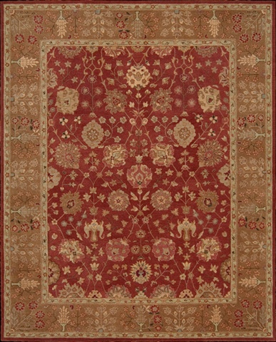 66345 Heritage Hall Area Rug Collection Brick 5 ft 6 in. x 8 ft 6 in. Rectangle -  Nourison, 099446663450