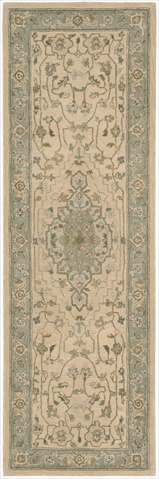59747 Heritage Hall Area Rug Collection Beige 2 ft 6 in. x 8 ft Runner -  Nourison, 099446597472