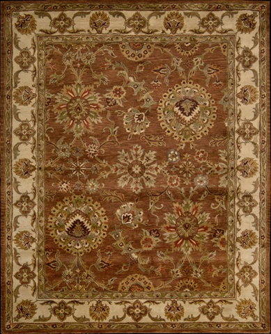 77119 Jaipur Area Rug Collection Rust 5 ft 6 in. x 8 ft 6 in. Rectangle -  Nourison, 099446771193