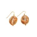 Alexa Starr 4273-E Goldtone Gold Fleck Lucite Nugget Drop Earrings Alexa Starr 4273-E Goldtone Gold Fleck Lucite Nugget Drop Earrings