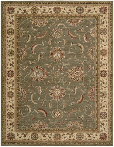 67829 Living Treasures Area Rug Collection Green 9 ft 9 in. x 13 ft 9 in. Rectangle -  Nourison, 099446678294