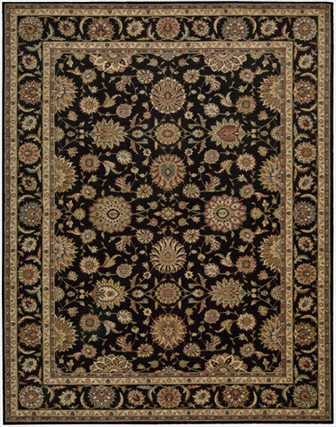 67802 Living Treasures Area Rug Collection Black 9 ft 9 in. x 13 ft 9 in. Rectangle -  Nourison, 099446678027