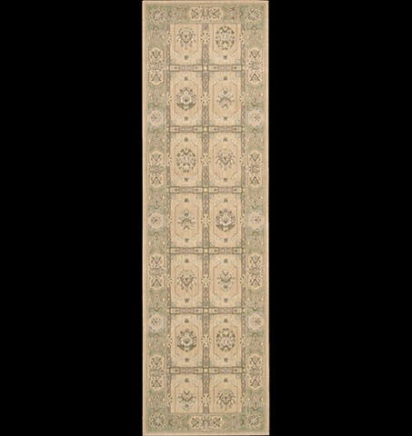 25284 Persian Empire Area Rug Collection Sand 2 ft 3 in. x 8 ft Runner -  Nourison, 099446252845