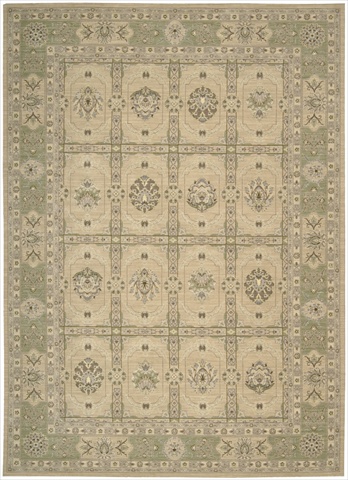 25464 Persian Empire Area Rug Collection Sand 5 ft 3 in. x 7 ft 5 in. Rectangle -  Nourison, 099446254641