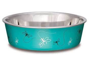 Picture of Loving Pets 430869 Bella Bowl Drgnfl Turquoise Sm