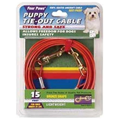 Picture of Four Paws 456907 Puppy Tie Out Cable 15 Ft