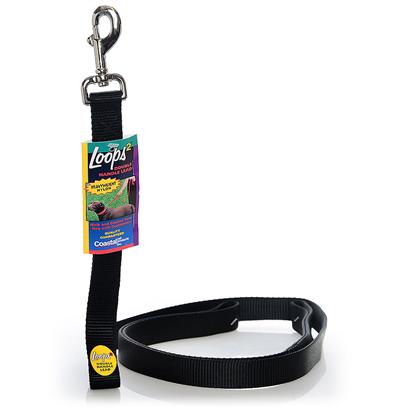 Picture of Coastal Pet Products 764470 1X4 Loops2 Lead W-Hndl Black