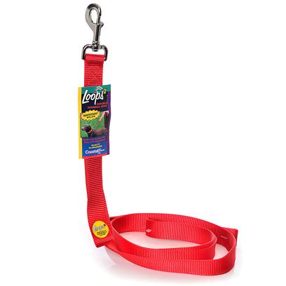 Picture of Coastal Pet Products 764484 1X6 Loops2 Lead W-Hndl Red